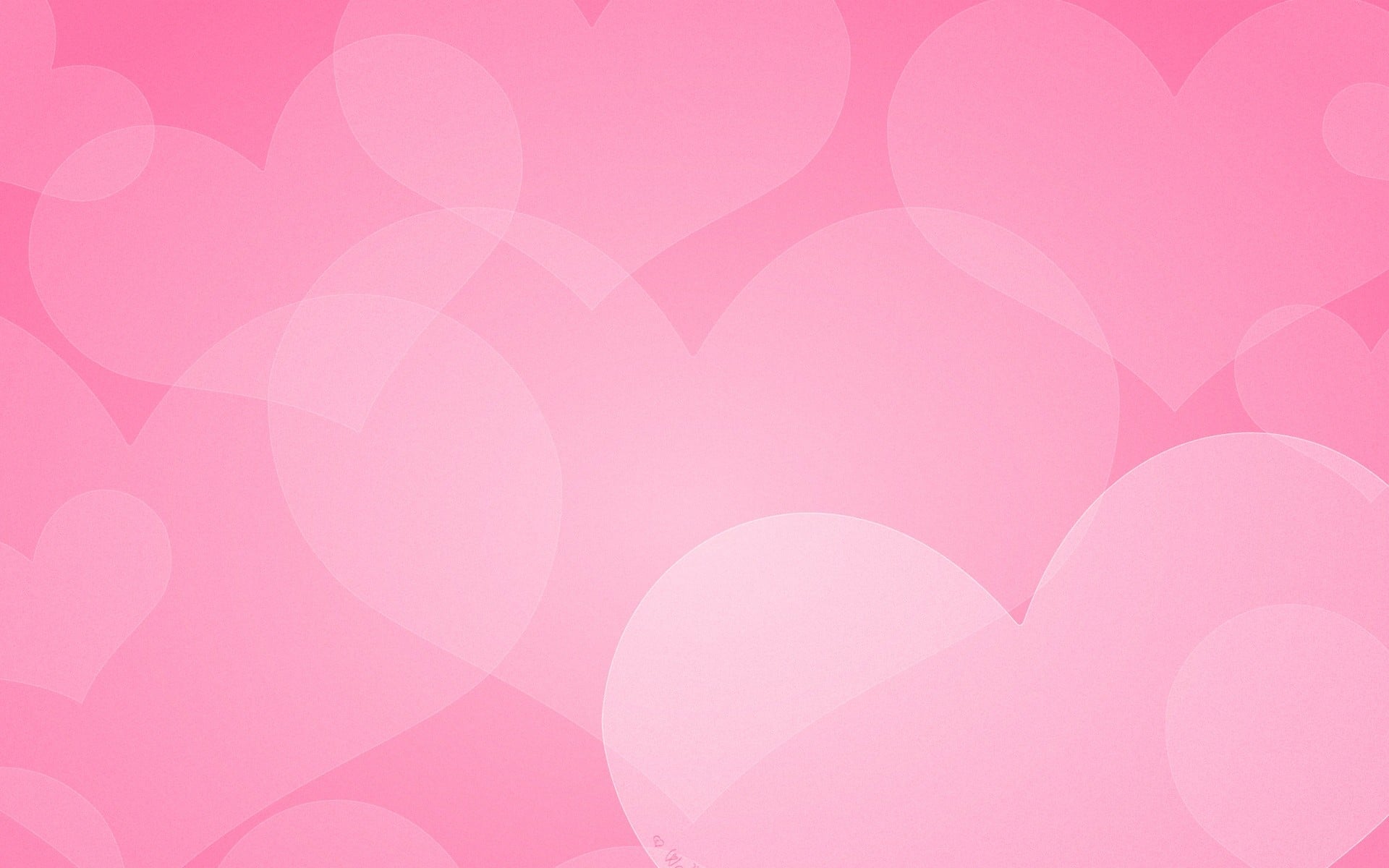 Soft Pink Heart Background Wallpaper