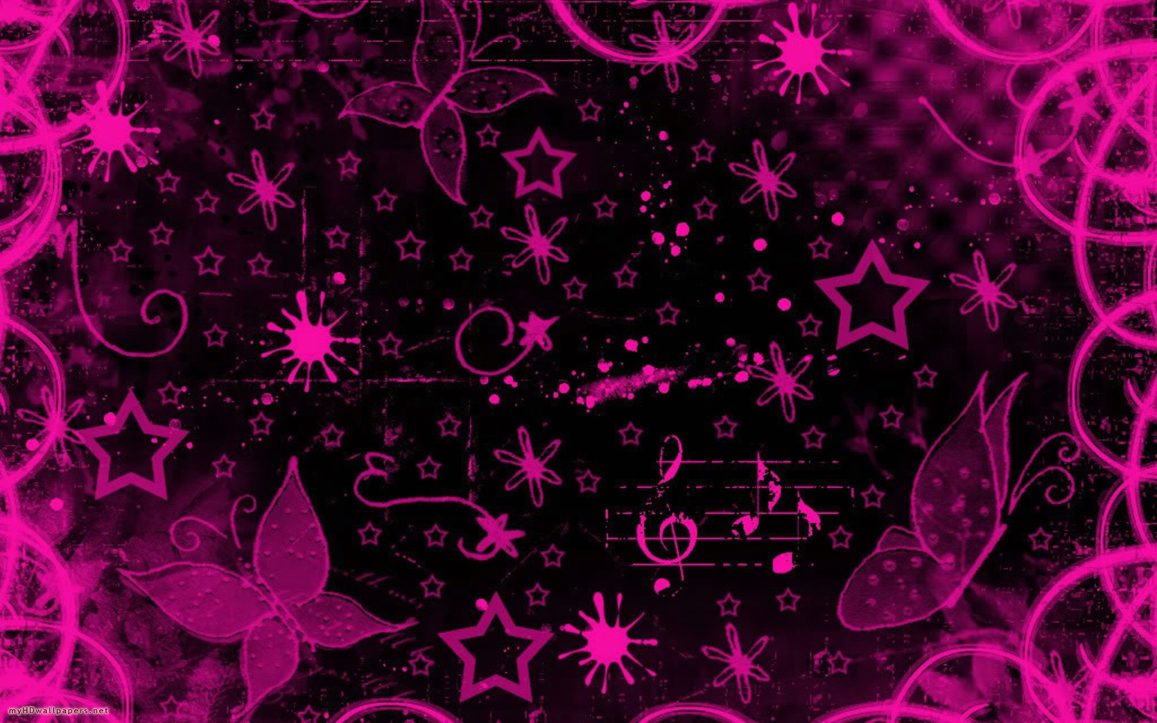 Pink black design   Free Desktop Wallpaper HD Wallpapers Download and