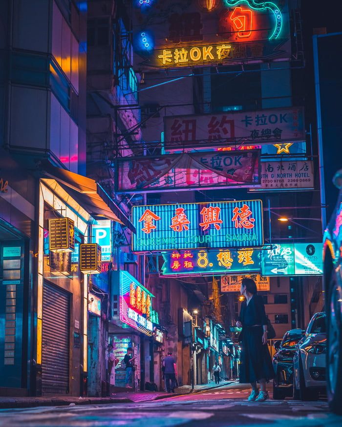 Hong Kong S Neon Lights 9gag Light Wallpaper Cyberpunk