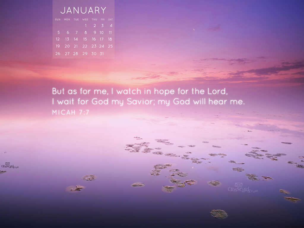 Free download January Calendars Computer Monthly Christian Crosscards