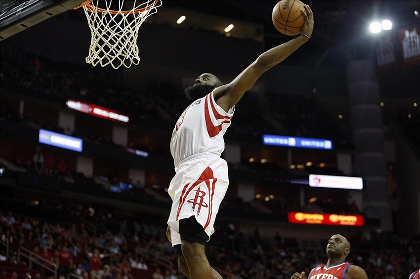 James Harden Dunking With A Tomahawk
