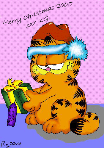 Garfield Merry Christmas By Corsetta