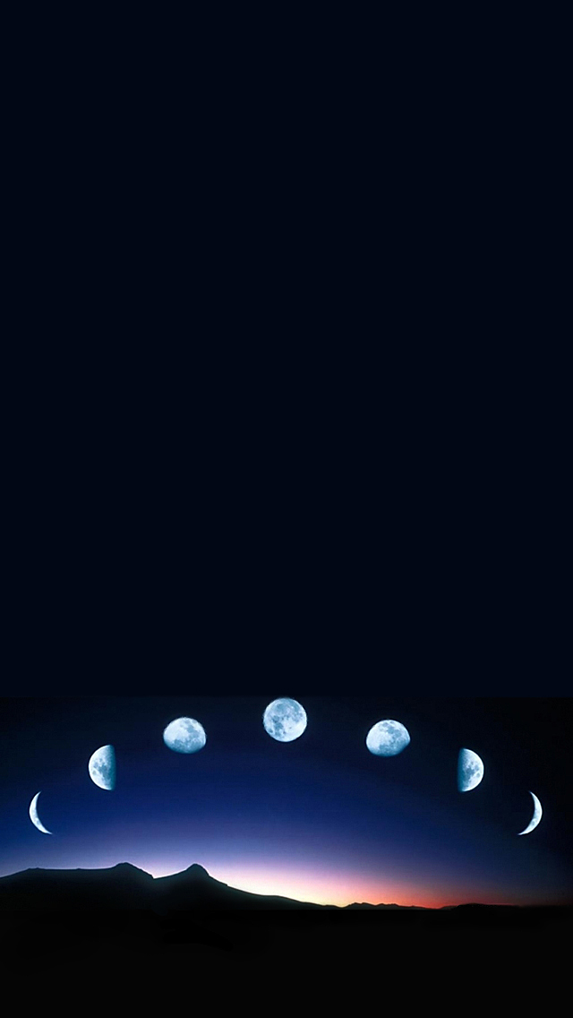 Moon Lapse iPhone 5 Wallpaper 640x1136