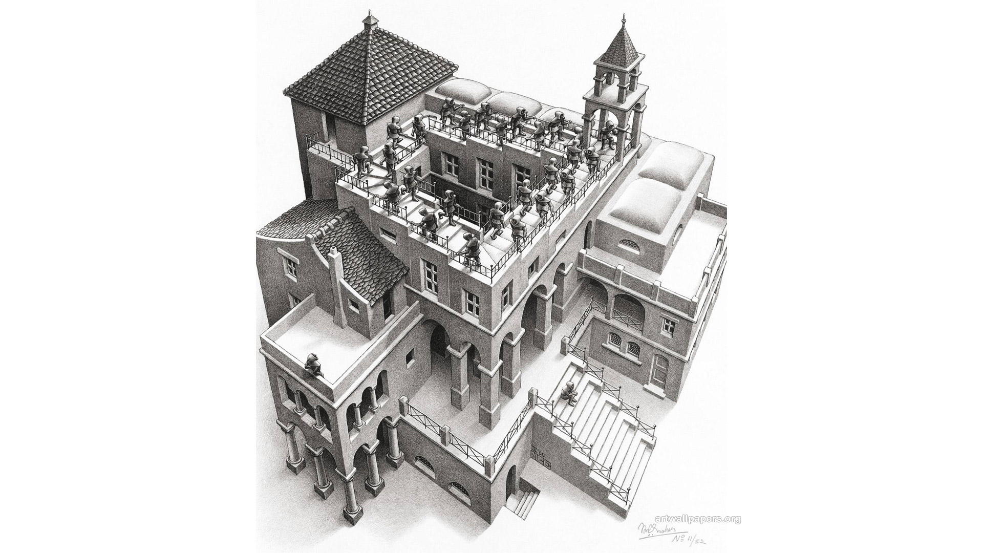 Escher Wallpaper Art Pictures Desktop Background Computer