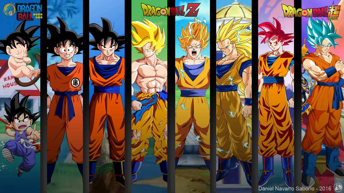 Goku Evoluciones Db Super Wallpaper By Danielns116