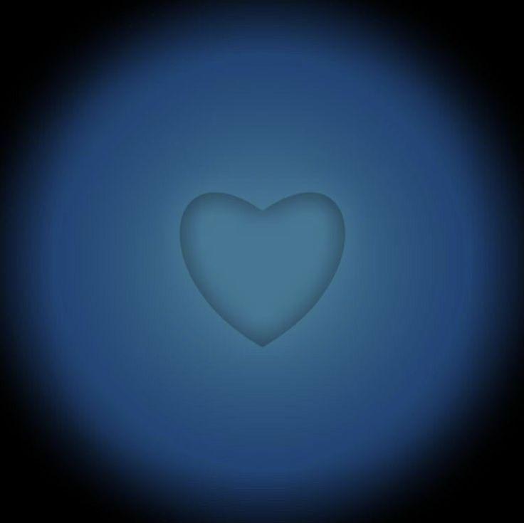 Dark Blue Heart Aura Aesthetic Colors Sensory Art