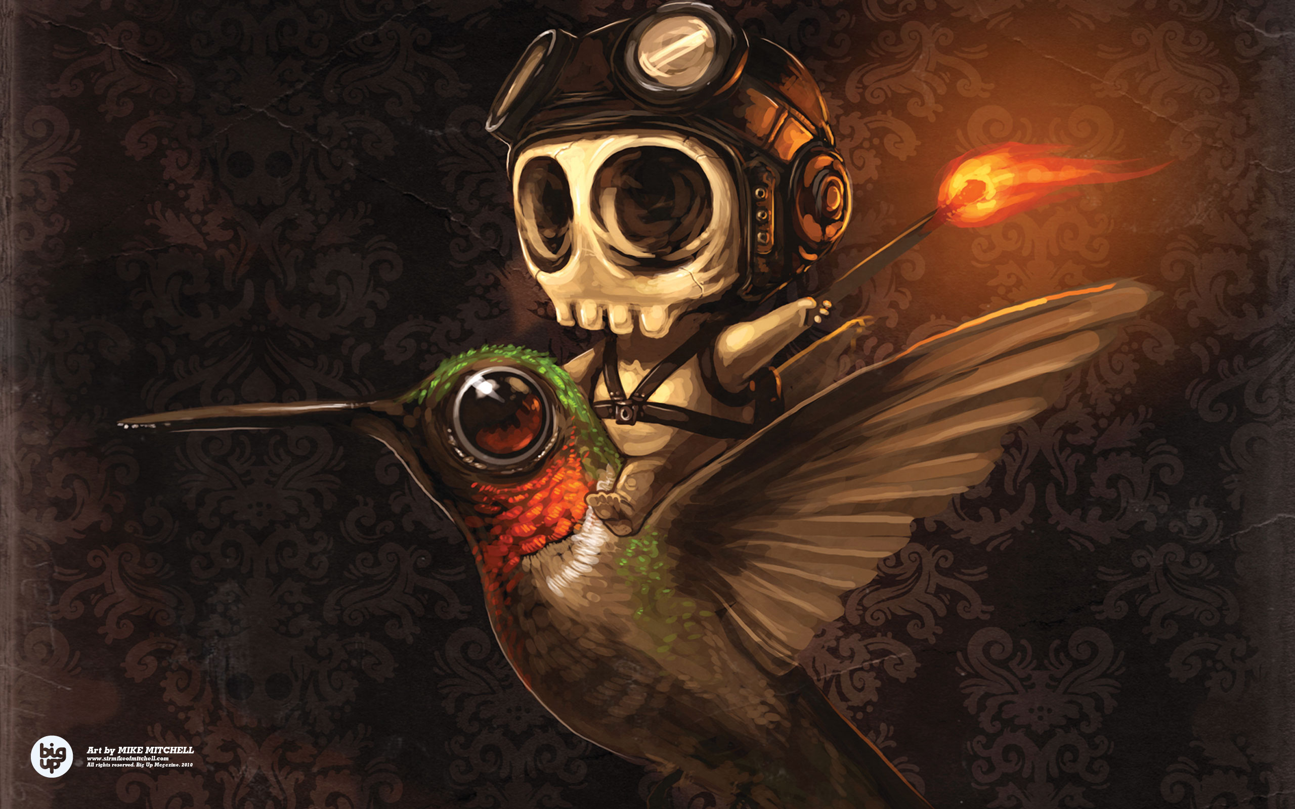 Skeleton Humming Bird Wallpaper Myspace