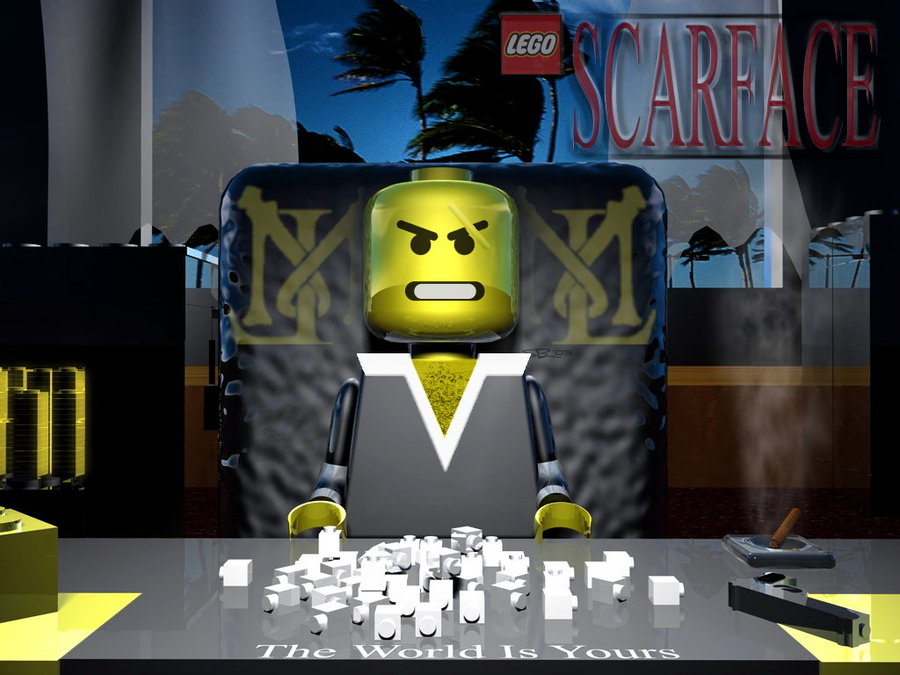 Scarface Palm Tree Wallpaper Lego scarface v3 updated by