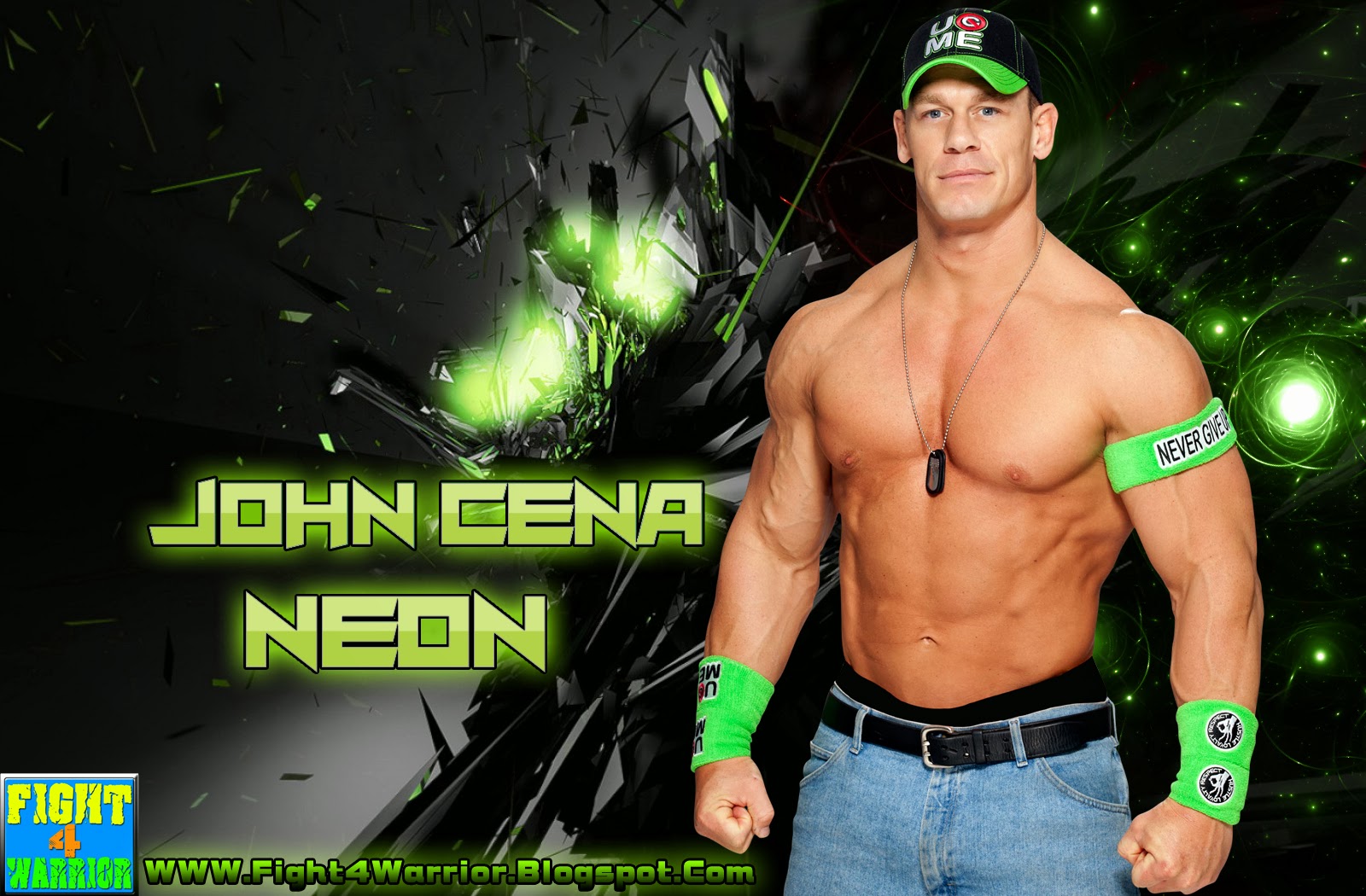 John Cena Wallpaper Green Brand New Neon