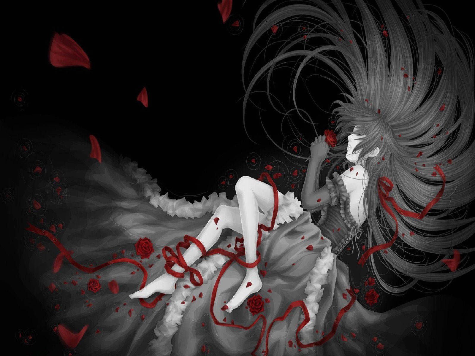 Dark Anime Girl Wallpaper