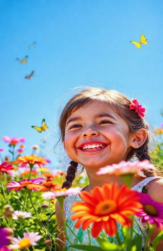 Happy Girl Wallpaper