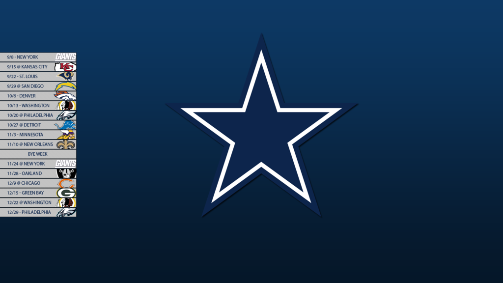 Dallas Cowboys City Mobile Schedule Wallpaper