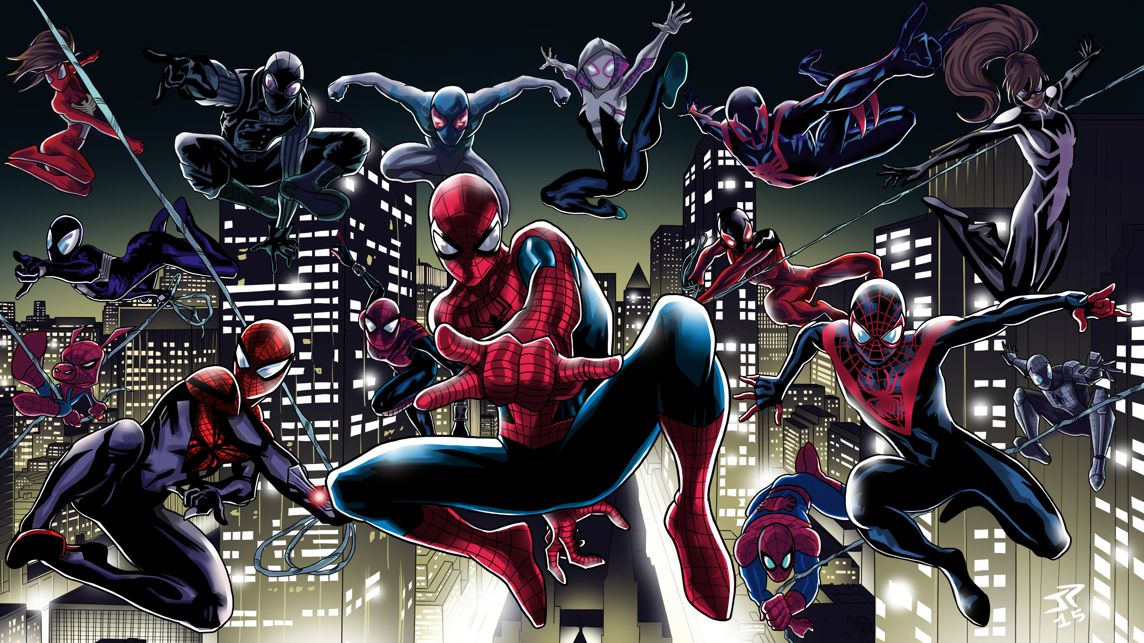 Spider Verse Wallpaper HD Superheroes 4k Image