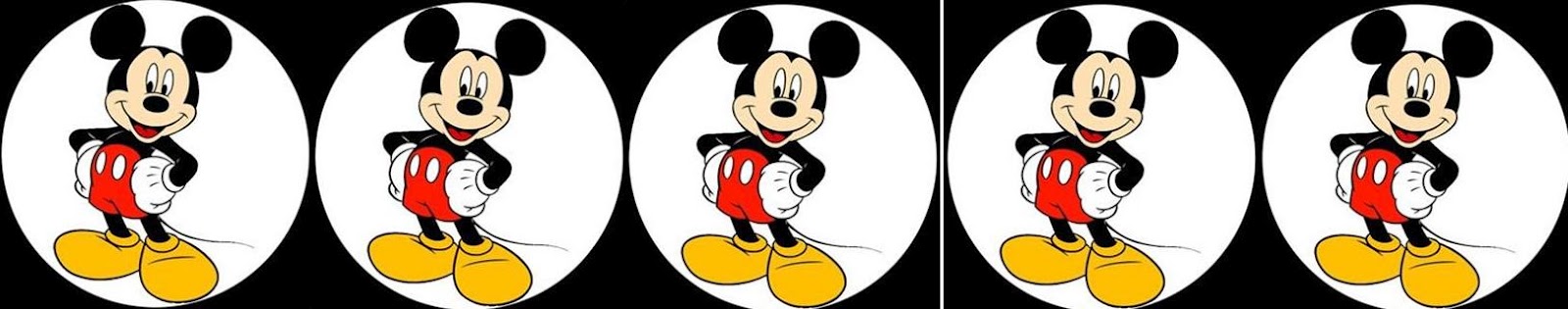 Free download Mickey Border 1600x315 for your Desktop Mobile 