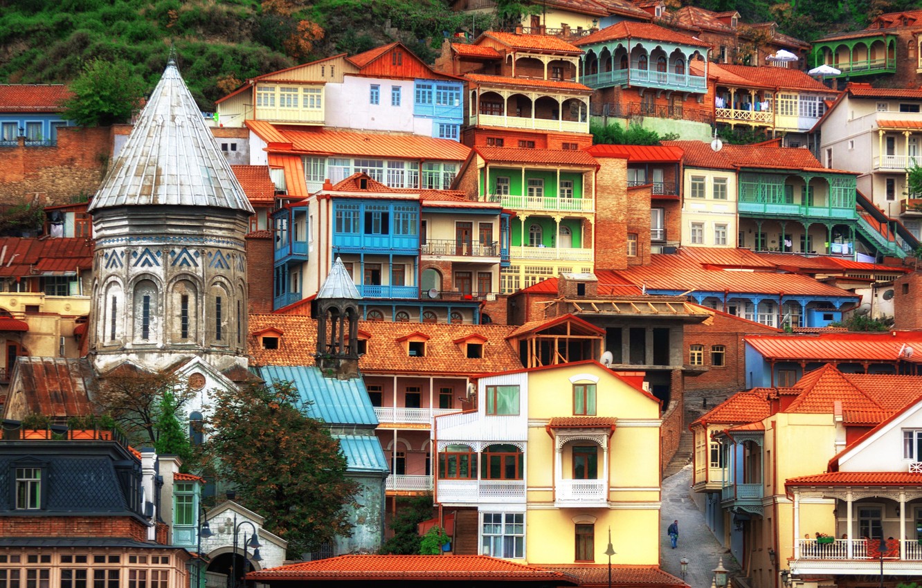 Wallpaper Georgia Home Tbilisi Slope Image For Desktop