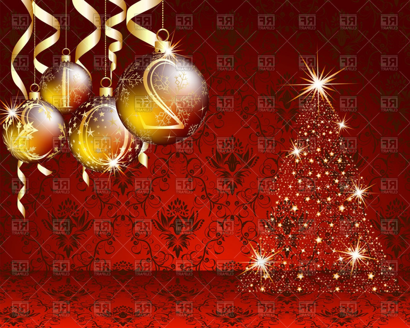 Christmas Wallpaper Background Vector Clipart Cqrecords