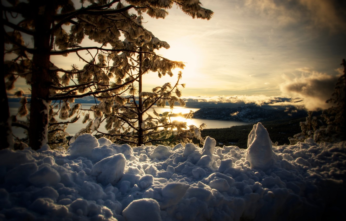 Wallpaper Winter Snow Nature Lake Tahoe Image