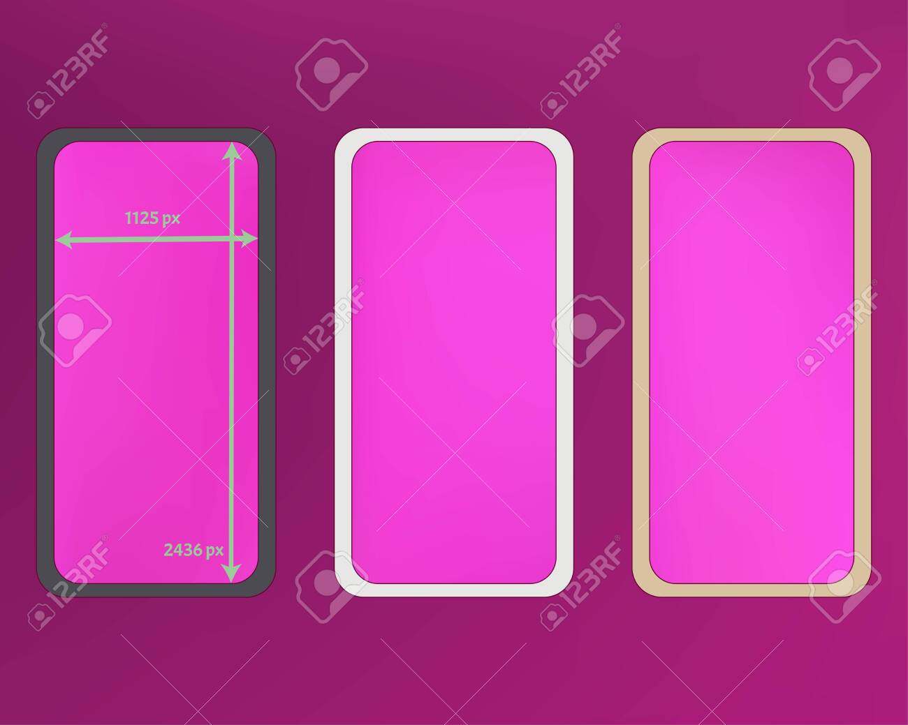 Mesh Magenta Colored Phone Background Kit Mon Backdrop