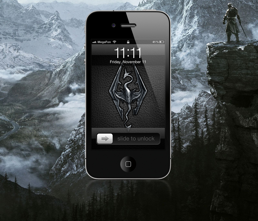 Skyrim iPhone Wallpaper By M4chanic