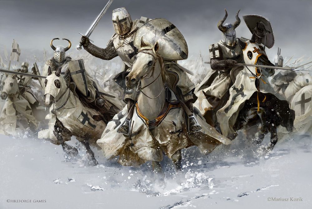 Wallpaper Attack Of The Crusaders Teutonic Order On Lake