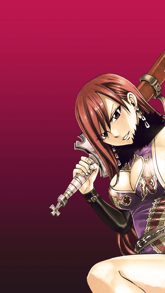 Fairy Tail Erza iPhone Wallpaper