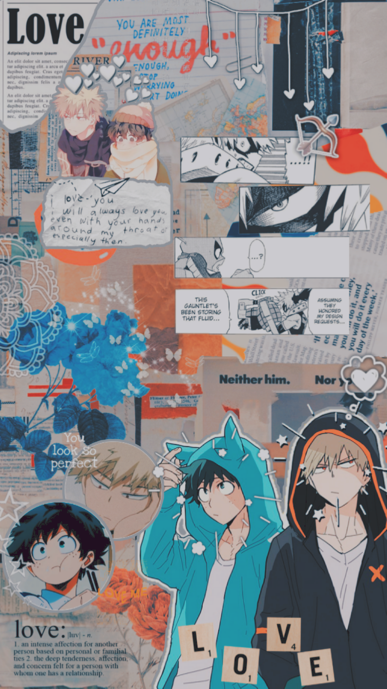 BakuDeku walpaper   Anime character drawing Character drawing Hero  wallpaper