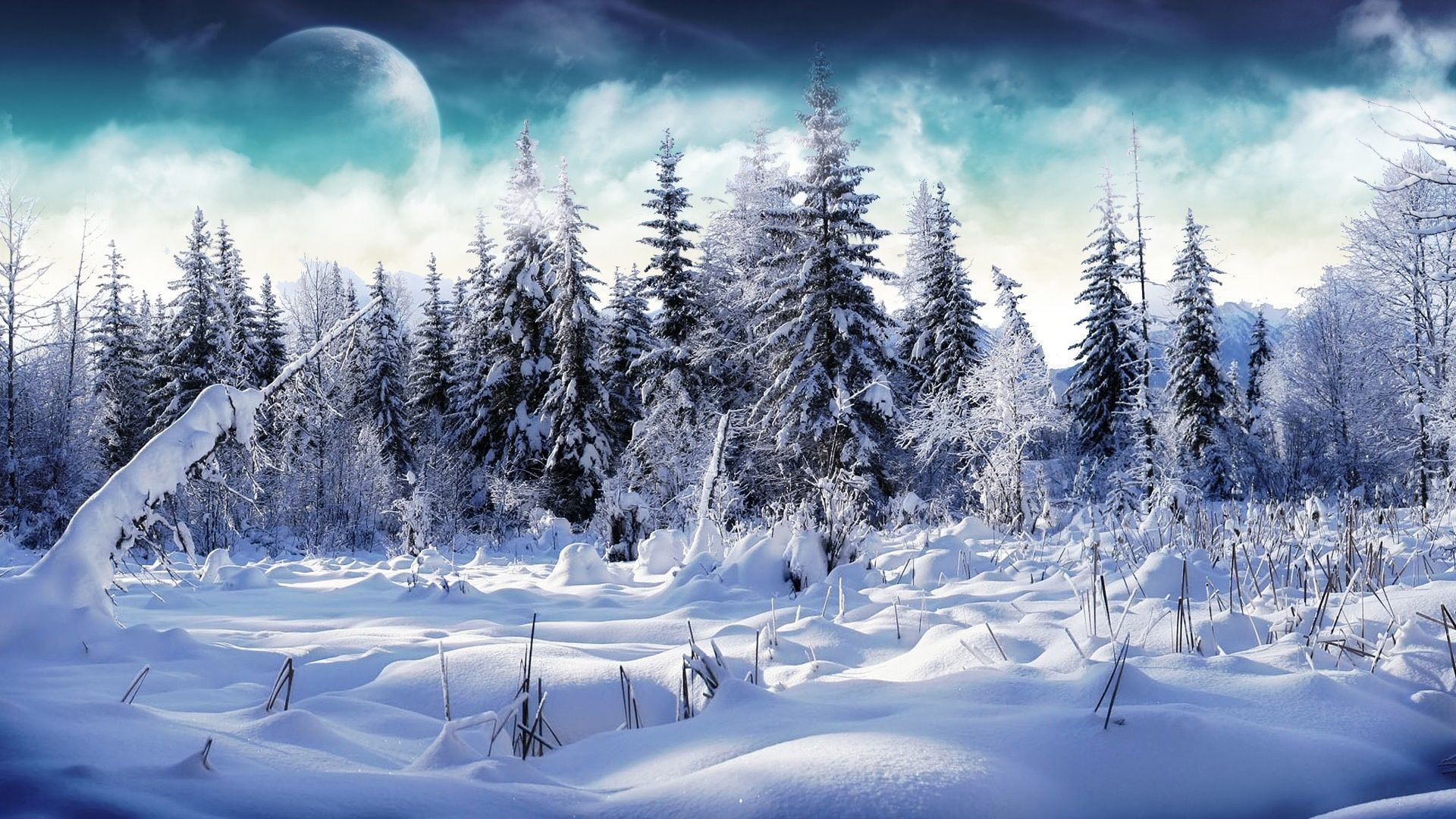 1080p Snow Wallpaper Top Background