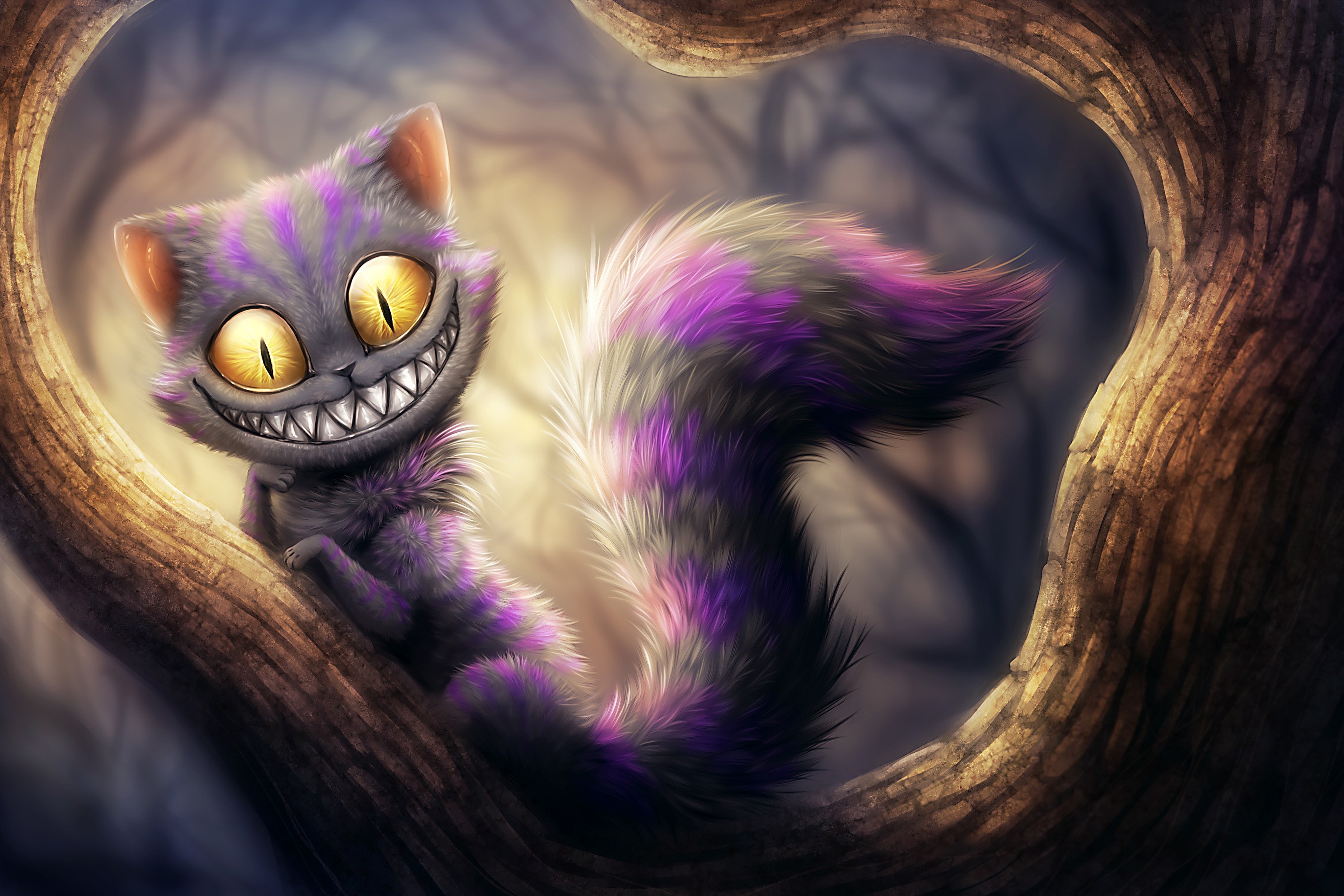 Cats Anime Wallpaper 2700x1800 Cats Anime Cheshire Cat