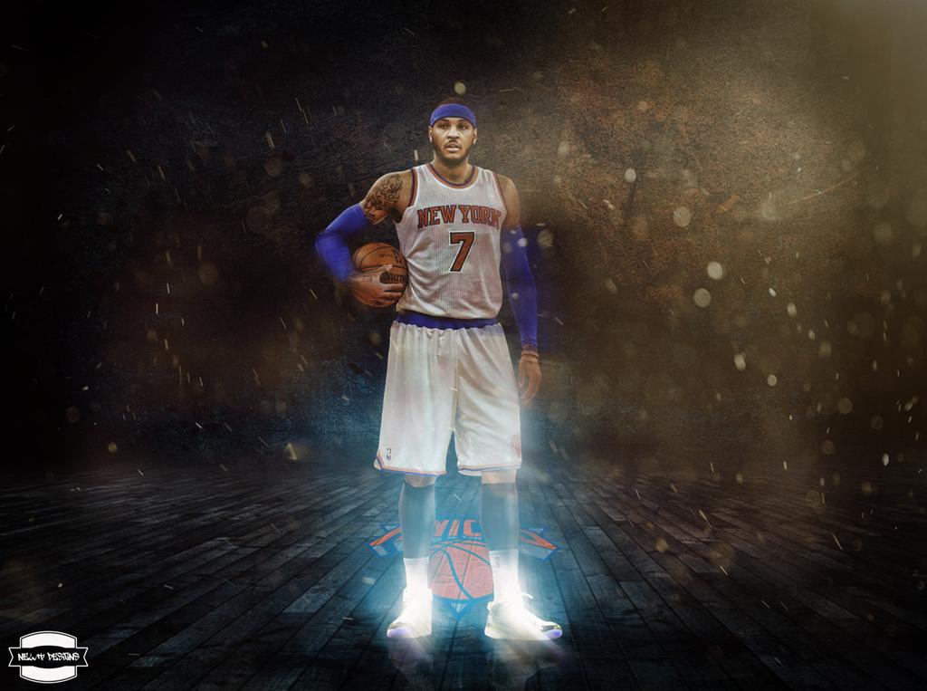 Carmelo Anthony Wallpaper New York Knicks By Newtdesigns On