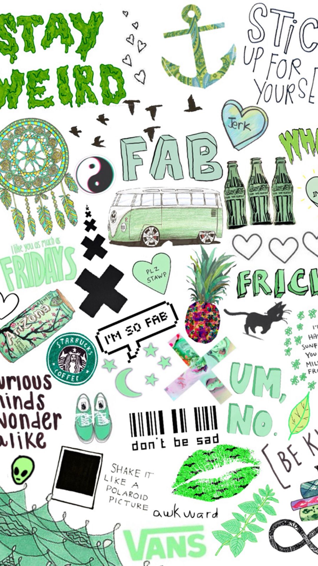 Aesthetic Stickers Wallpaper