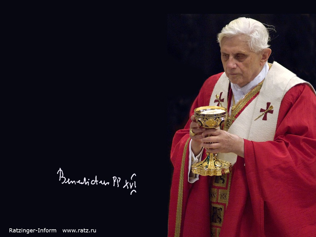 Photo Wallpaper With The Pope Benedict Xvi Papst Press
