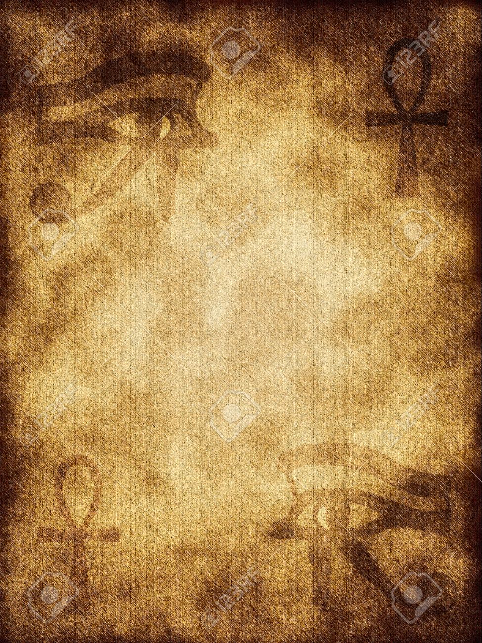 The Ancient Egyptian Symbols On Background Stock Photo Picture