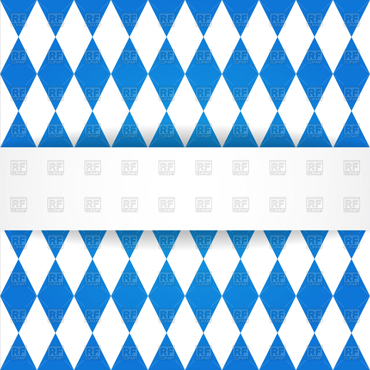 Oktoberfest Background With Bavarian Flag Pattern Vector Stock