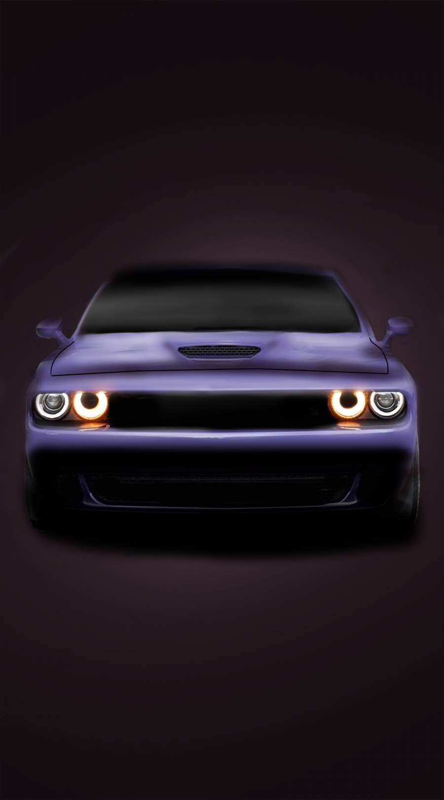 Dodge Challenger Purple iPhone Wallpaper