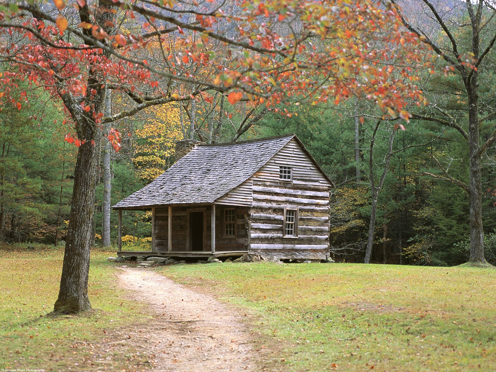 Nature Historic Log Cabin In The Smoky Mountains Jpg