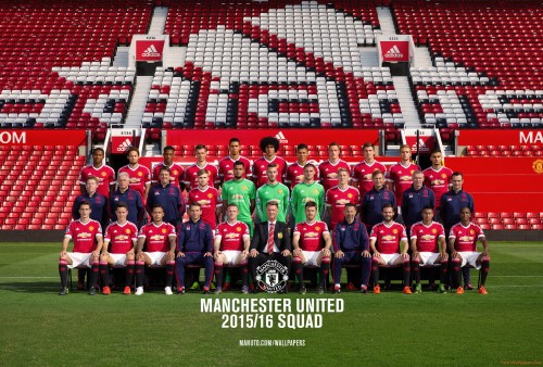 Manchester United 2015 16 Official Squad wallpapers Freshwallpapers