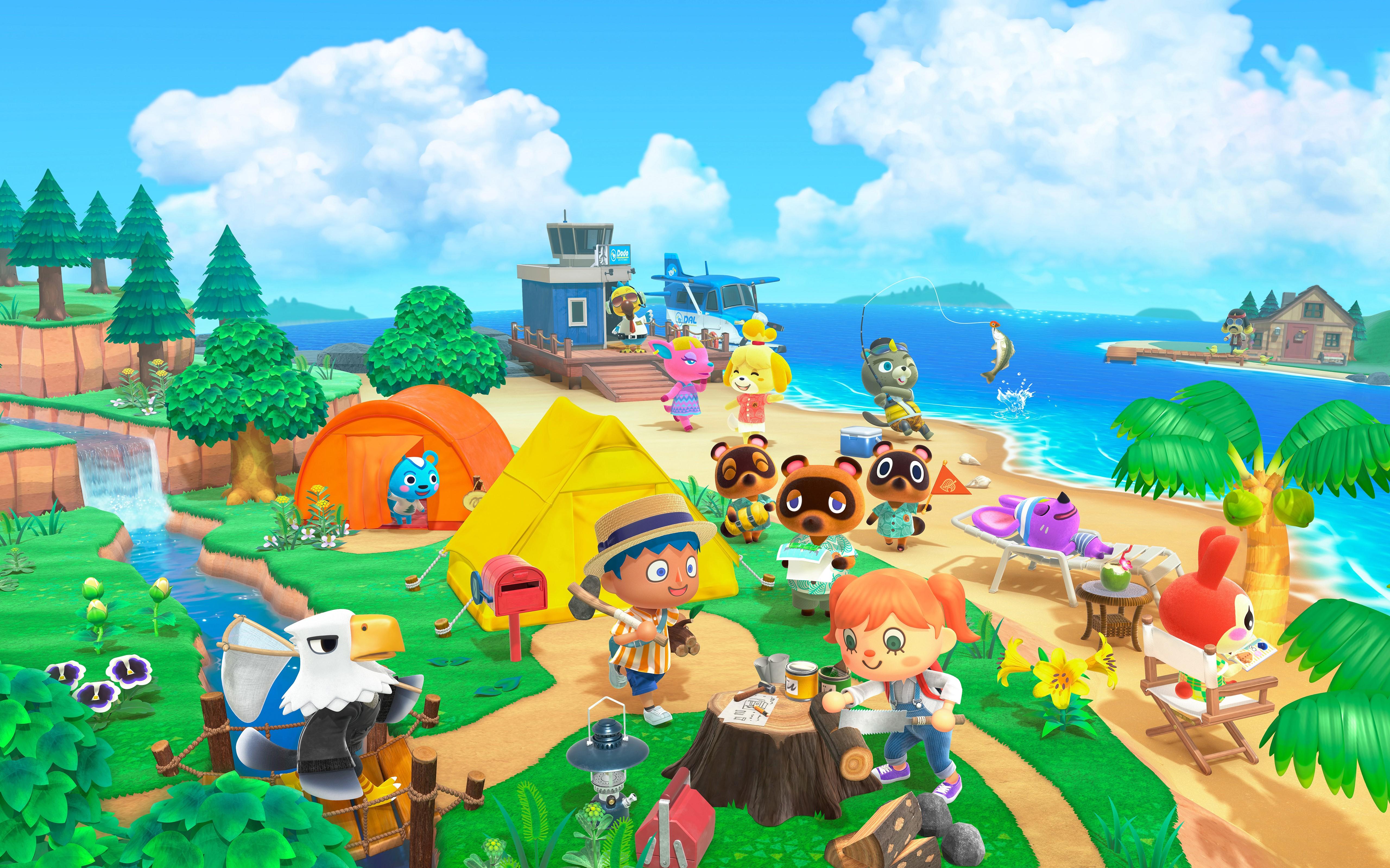 4k Nintendo Video Game Art Animal Crossing New Horizons
