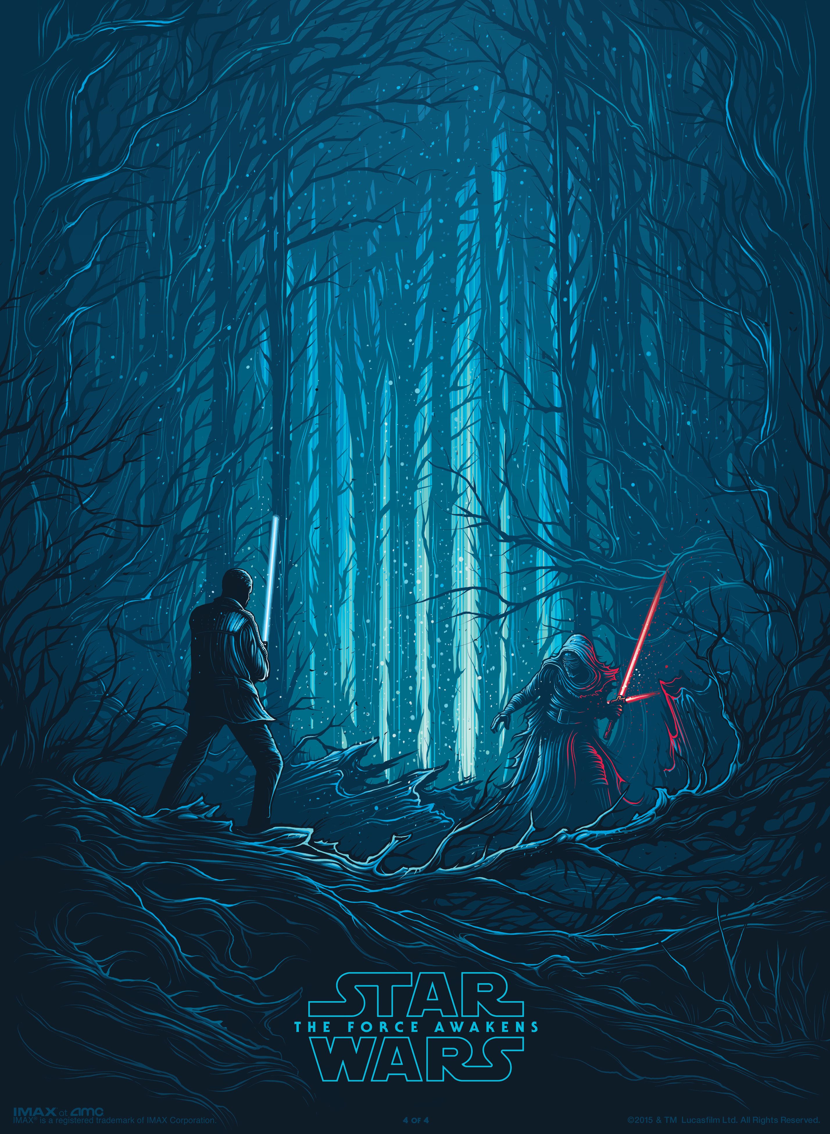 Star Wars The Force Awakens Amc Imax Theaters Poster Media