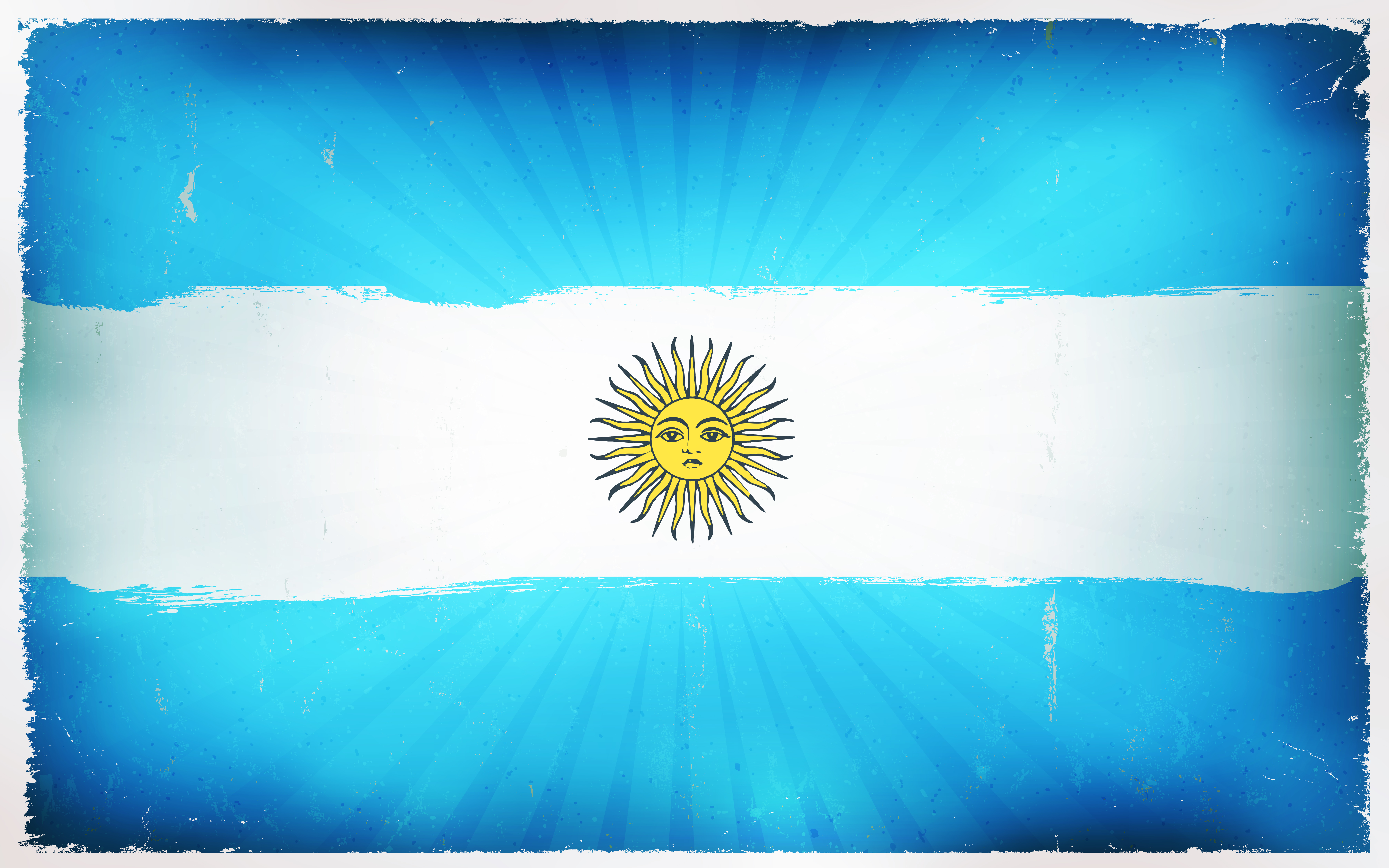 Vintage Argentina Flag Poster Background Vectors