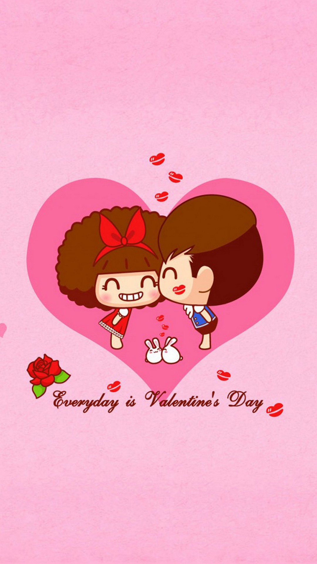 Happy Valentines Day iPhone Wallpaper Cute