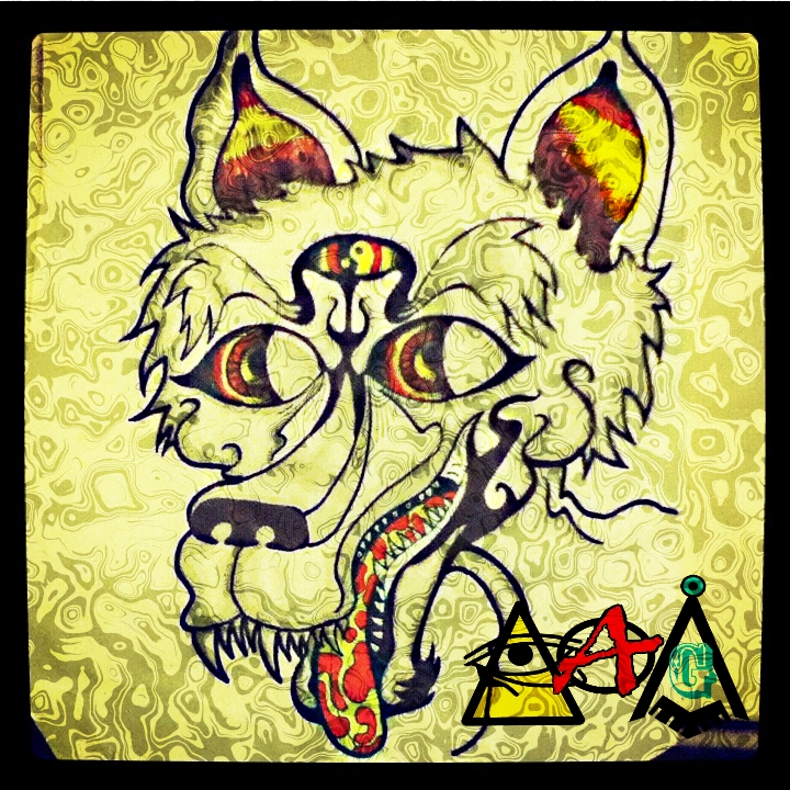 Trippy Wolf By Iagproductions