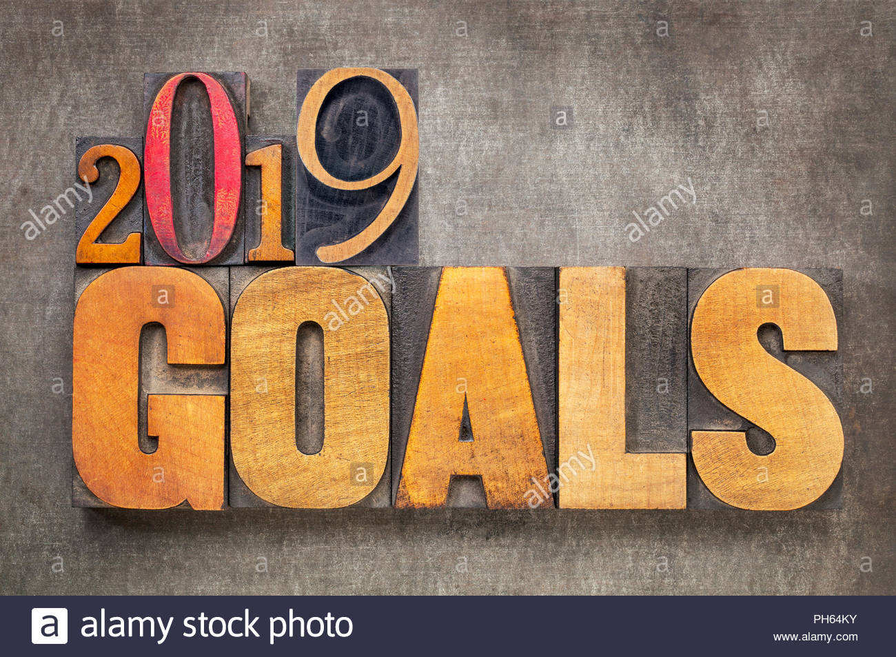 Goals New Year Resolution Concept Word Abstract In