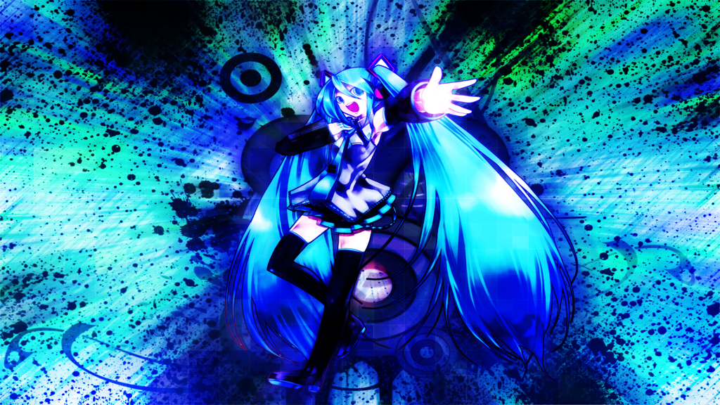 Hatsune Miku Vocaloid DIVA Wallpaper 1080p by EnemyD