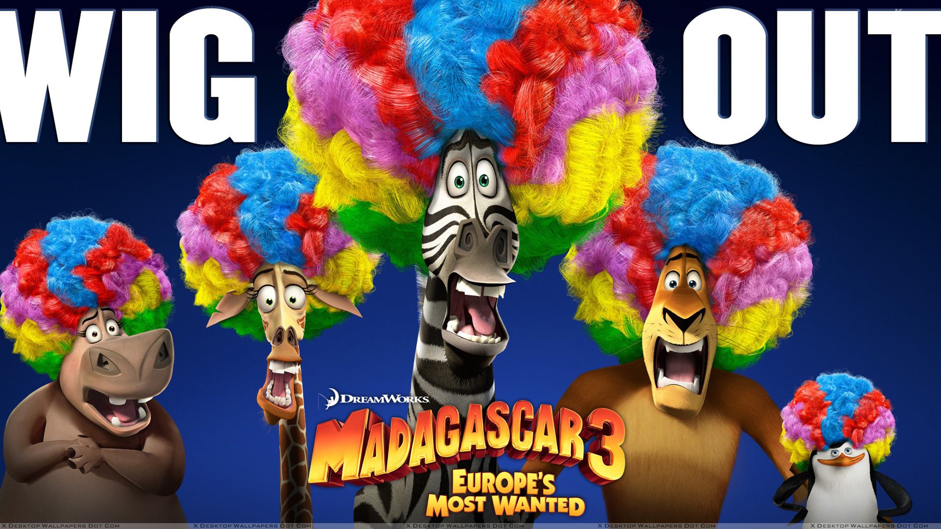 Madagascar Europe S Most Wanted Wig Out Wallpaper