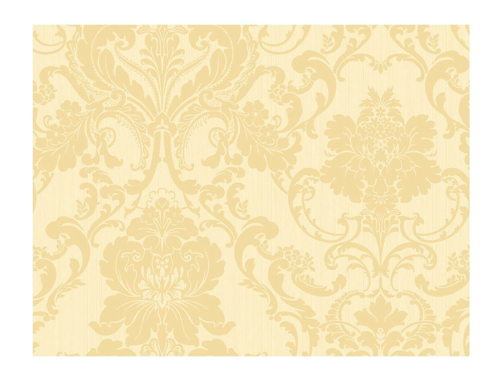 Wallpaper Sample Gold Cream Chic Victorian Strie Damask