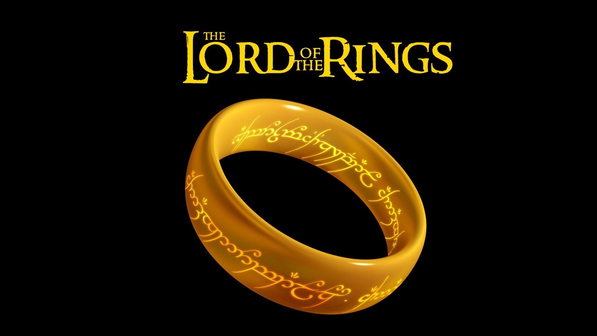 The One Ring from The Lord of the Rings, glowing with an otherworldly light against a dark background