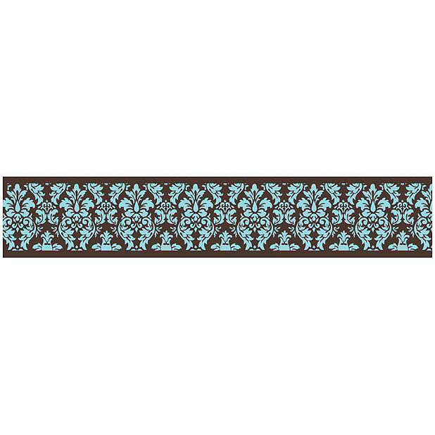 Discontinued Bella Turquoise Wallpaper Border 618x618