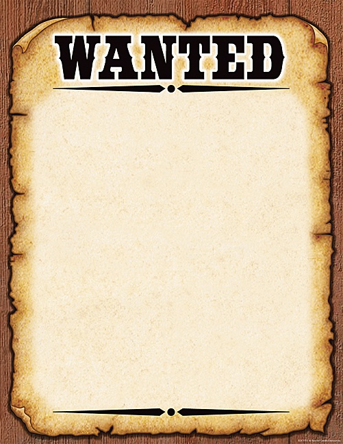 Western Wanted Poster Chart Westerns The Lord And
