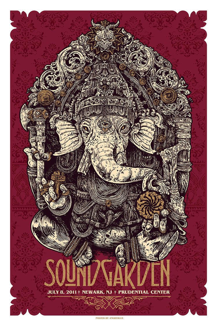 Soundgarden Reformed And I Made A Poster For Them Gig Flyer Art