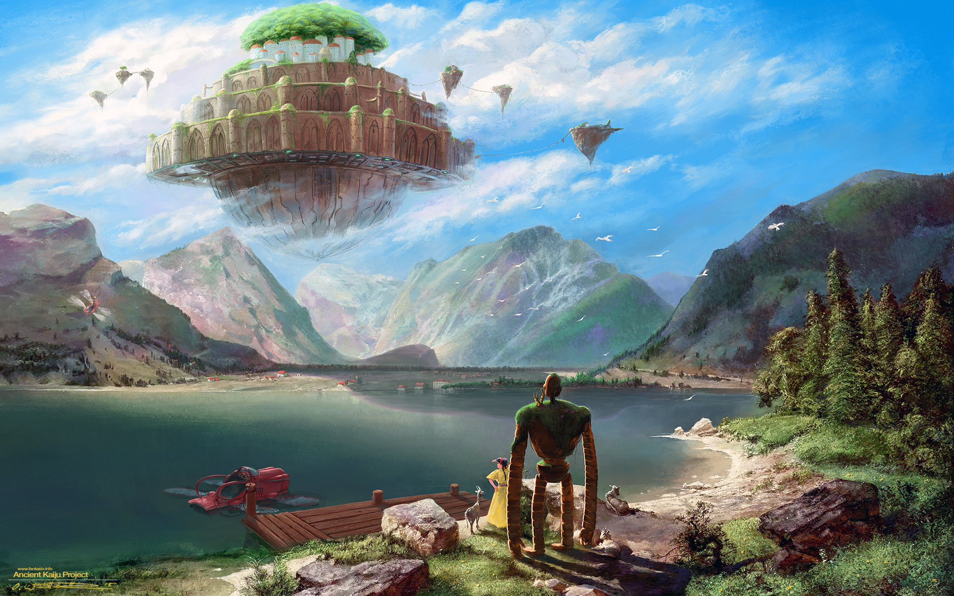 Laputa Castle In The Sky Wallpaper